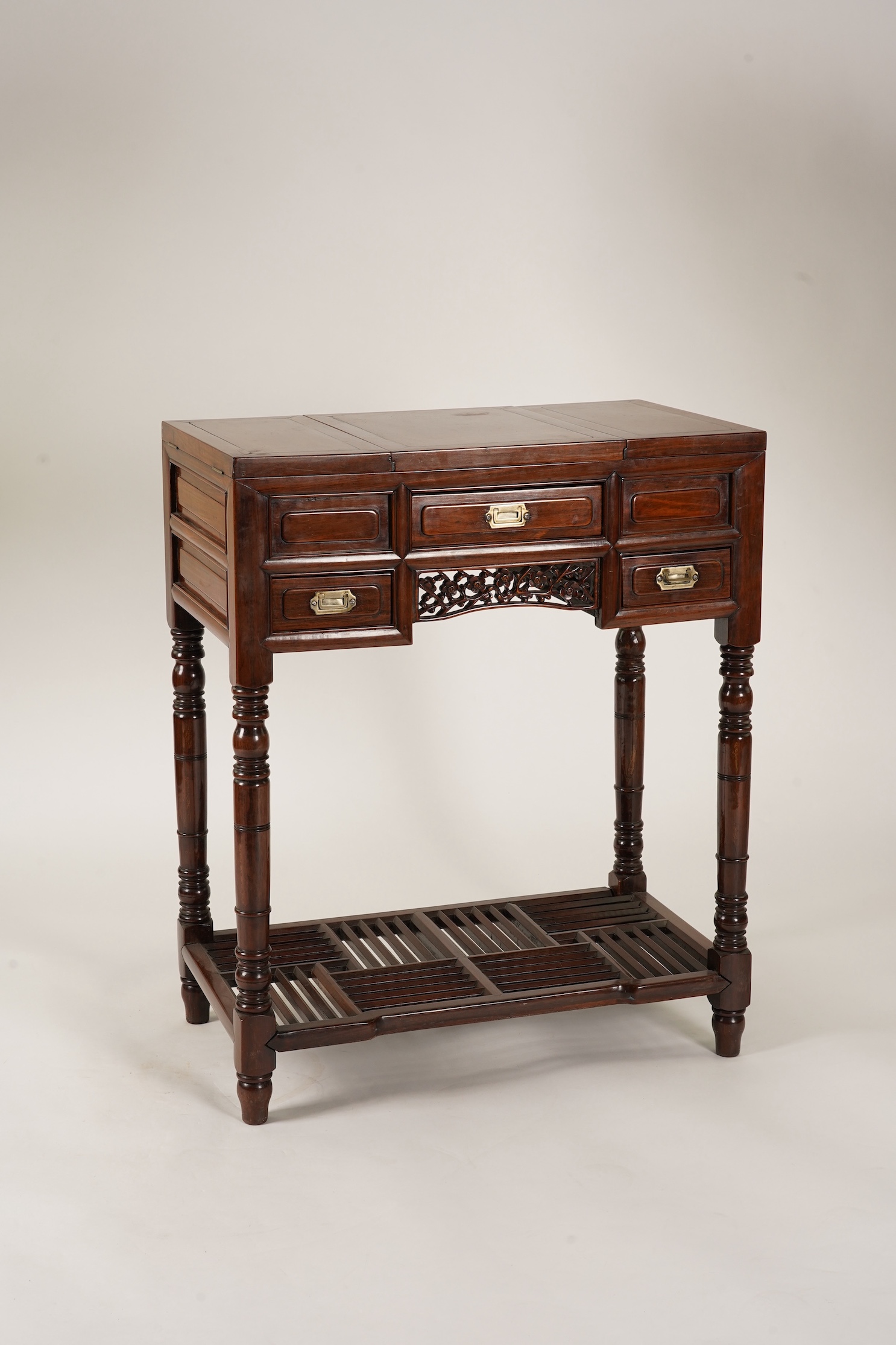 A Chinese hongmu dressing table, 19th century